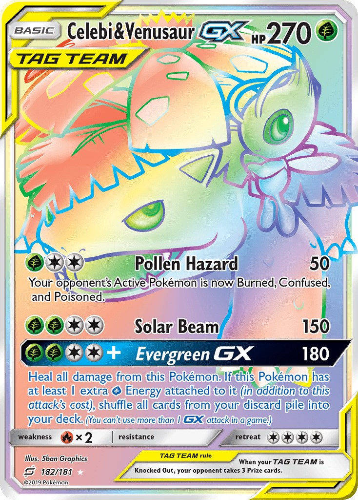 Full Art/Celebi &amp; Venusaur GX Secret Holo