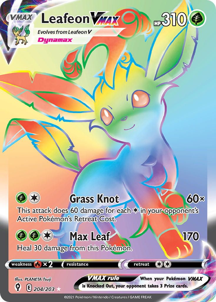 Full Art/Leafeon Vmax Secret Holo