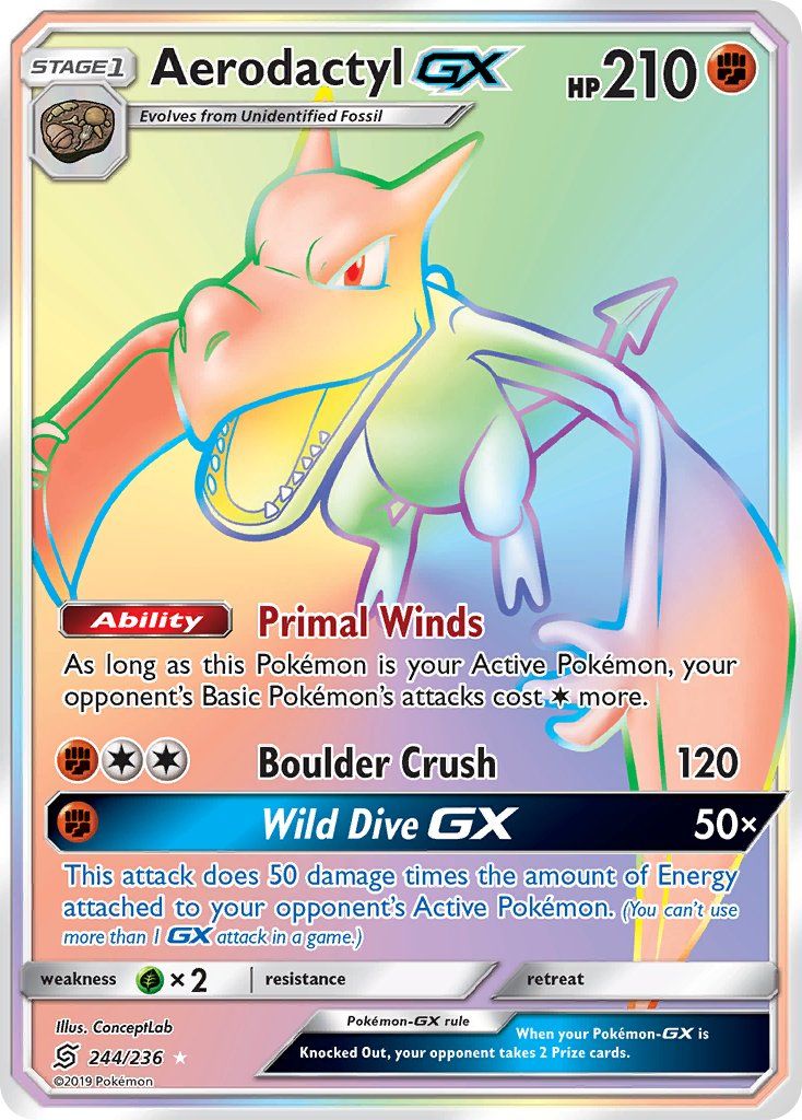 Full Art/Aerodactyl GX Secret 