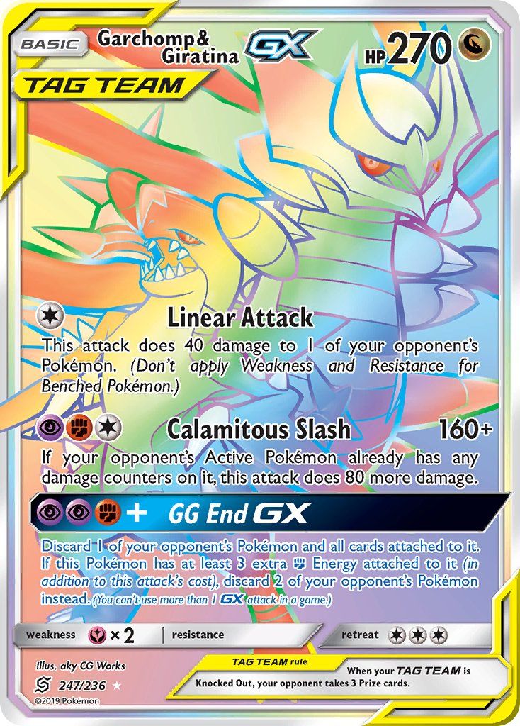 Full Art/Garchomp &amp; Giratina GX Secret 