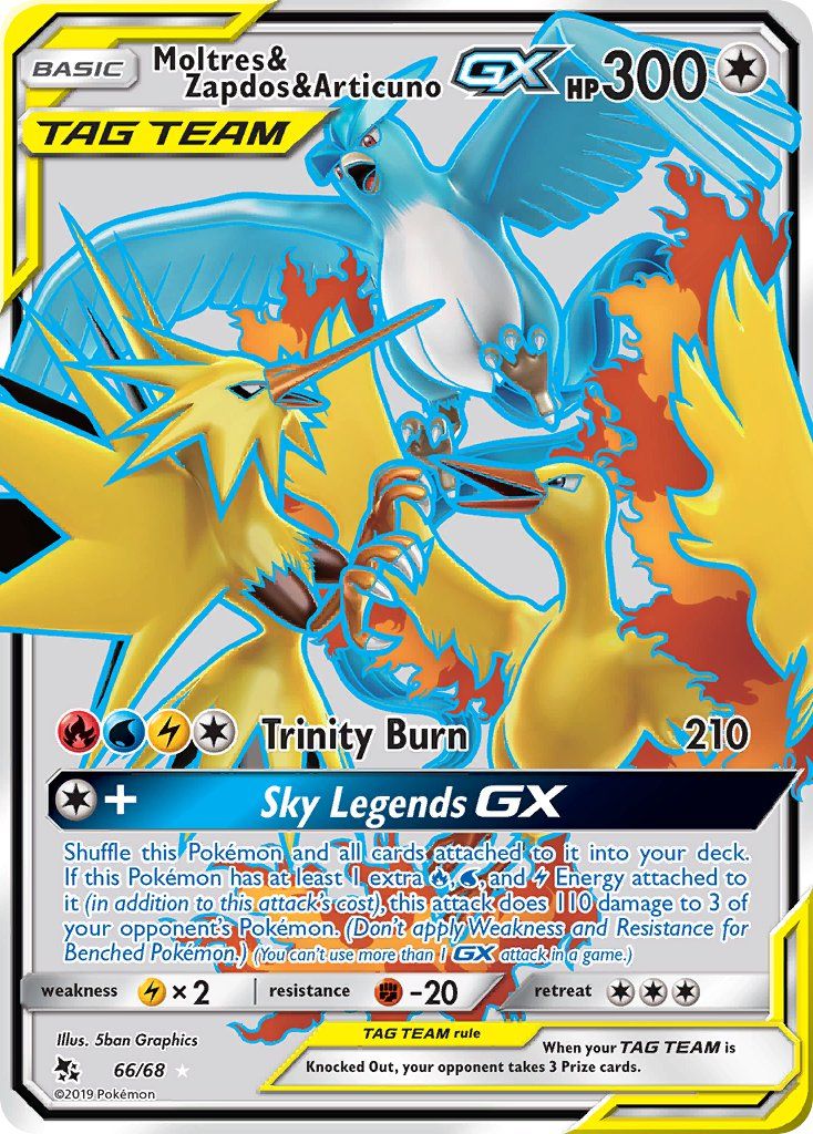 Full Art/Moltres &amp; Zapdos &amp; Articuno GX 