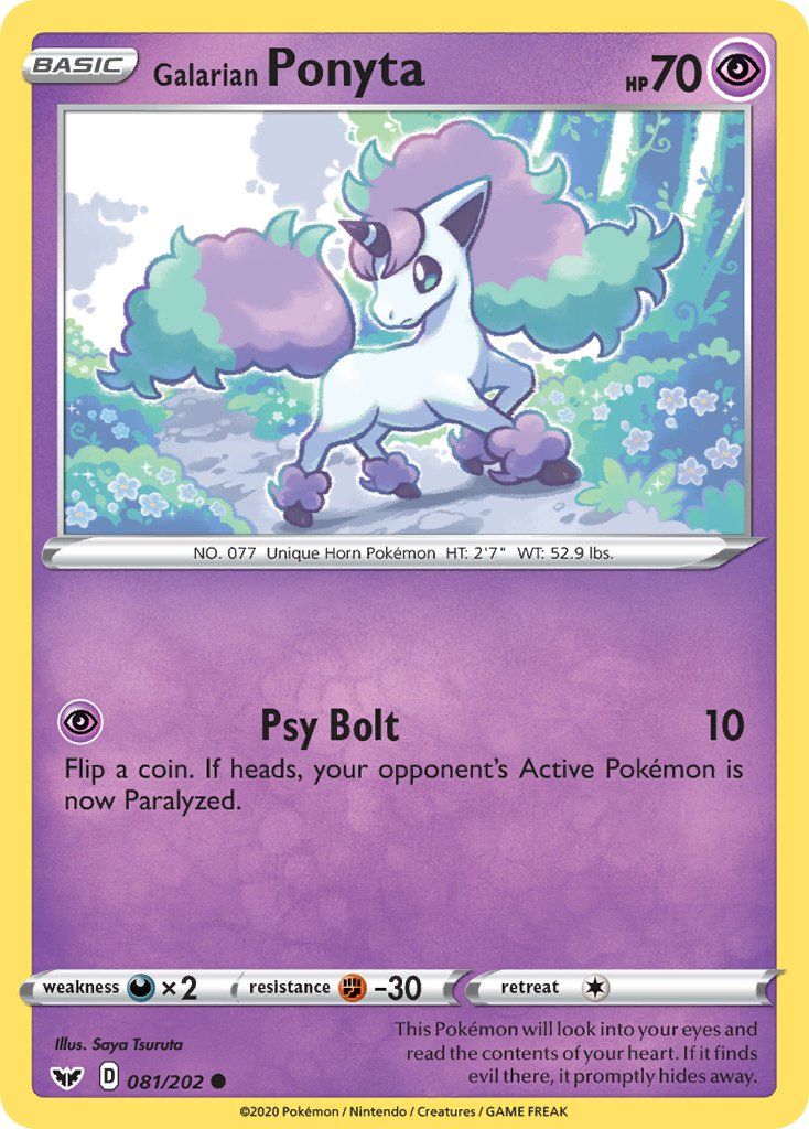 Galarian Ponyta Reverse Foil 