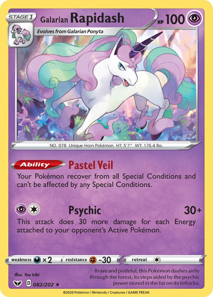 Galarian Rapidash Reverse Foil 