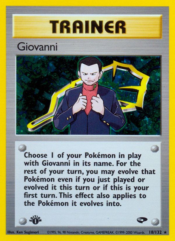 Giovanni 1st Edition Holo