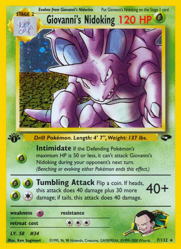 Giovanni's Nidoking Holo 