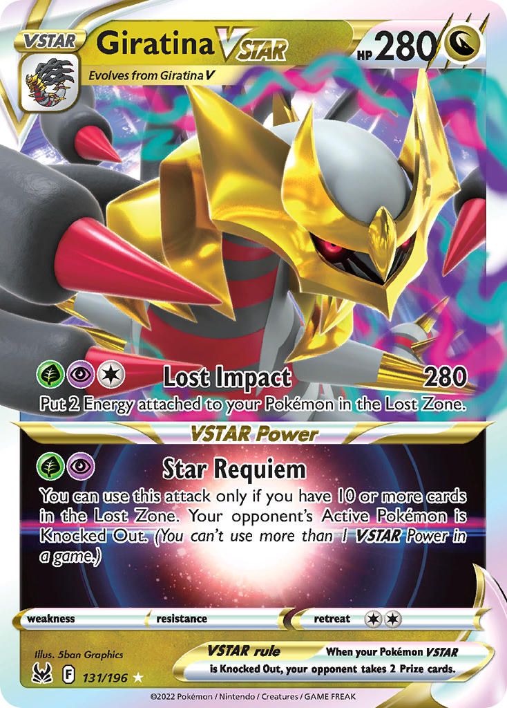 Giratina Vstar Inverted Back Error Holo