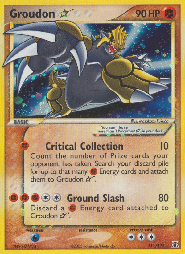 Groudon Gold Star Holo