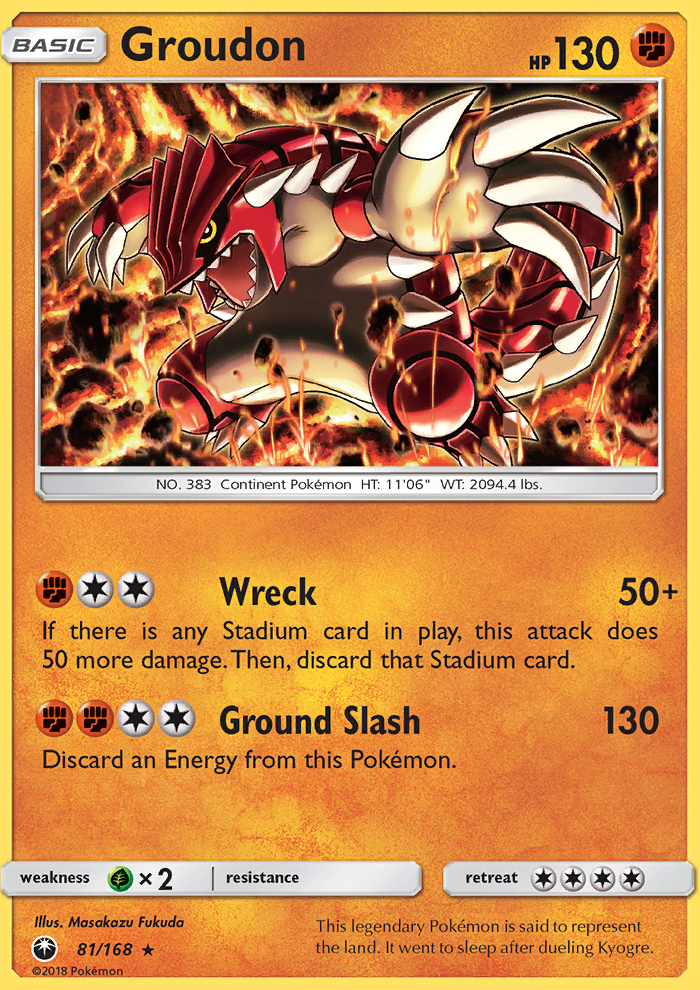 Groudon Reverse Foil 