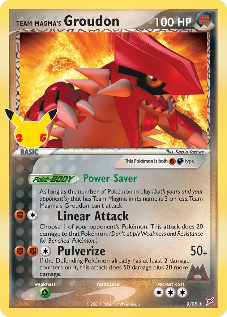 Groudon de Team Magma Holo