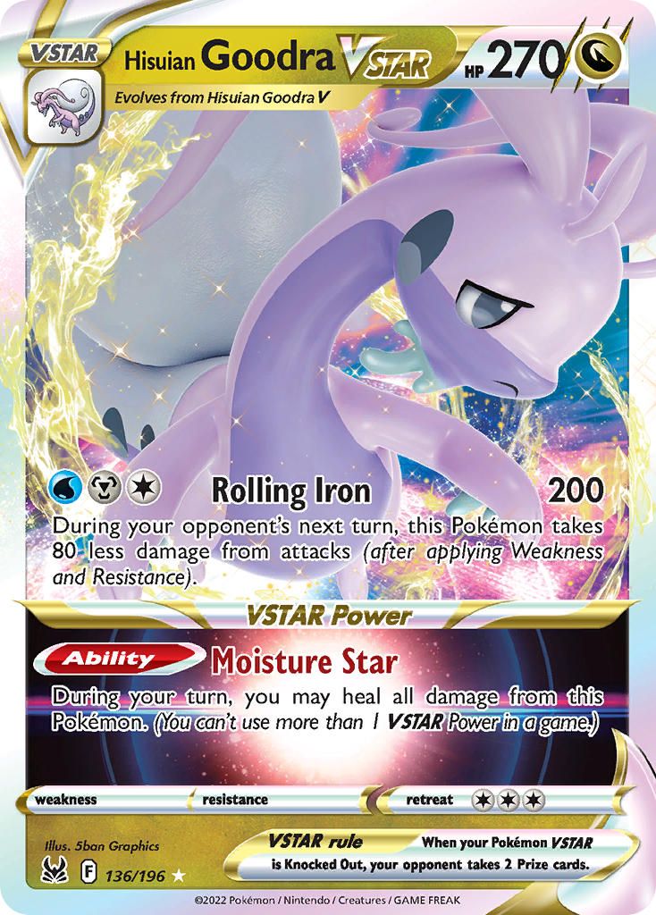 Hisuian Goodra Vstar Inverted Back Error Holo