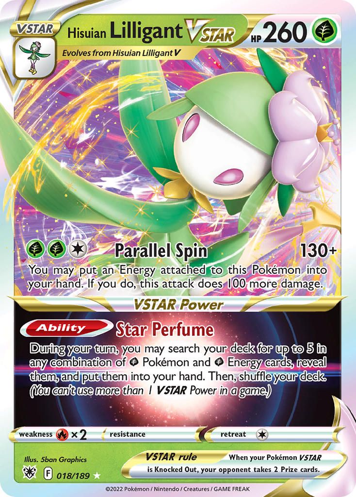 Hisuian Lilligant Vstar Holo