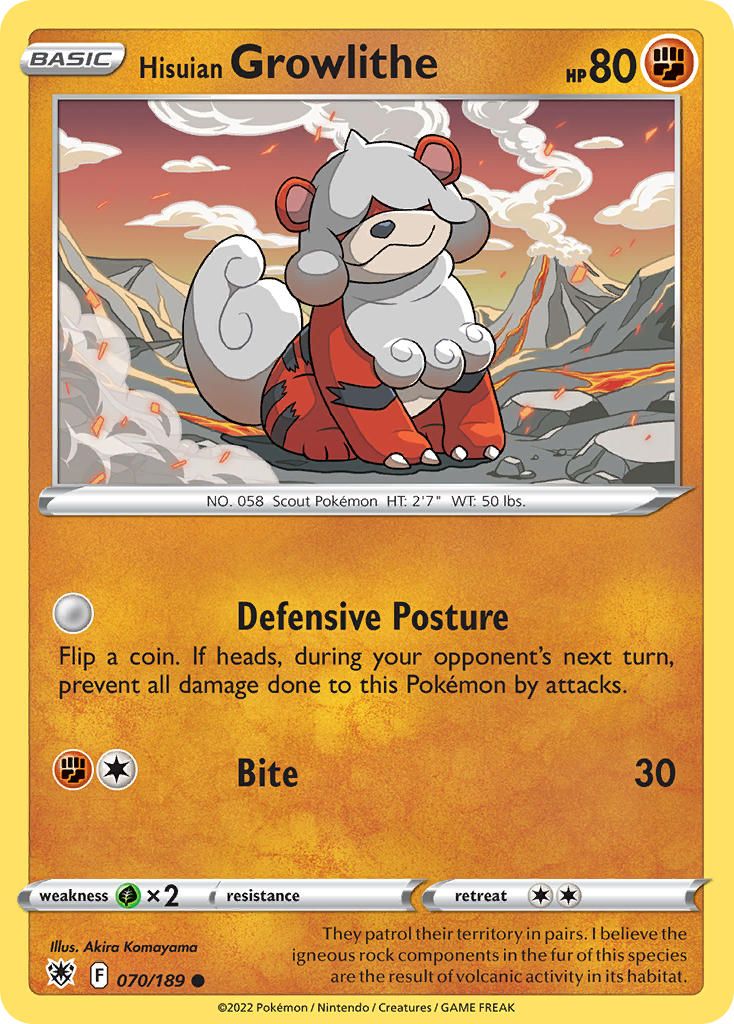 Hisuian Growlithe Fall 2022 Collector Chest Holo