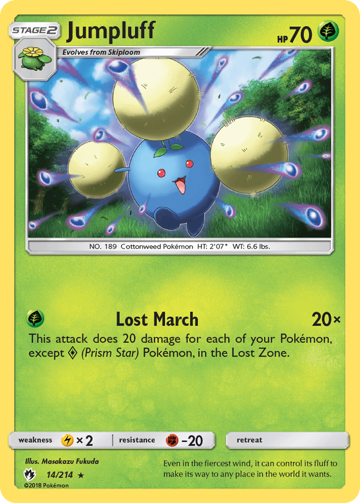 Jumpluff Pokemon League Reverse Foil 