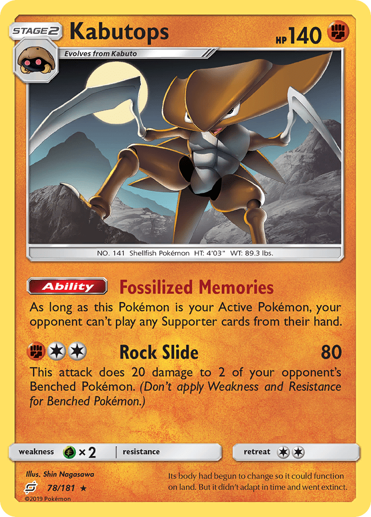 Kabutops Reverse Foil 