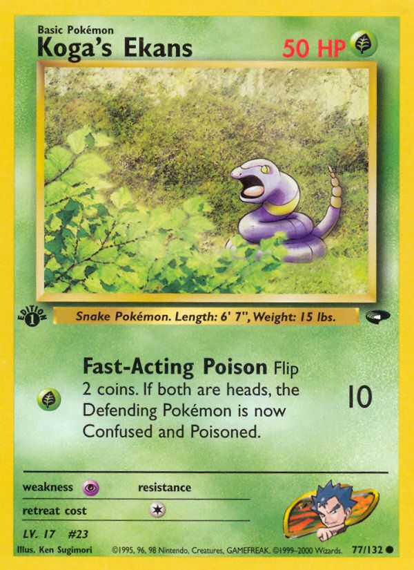 Koga's Ekans 1st Edition 