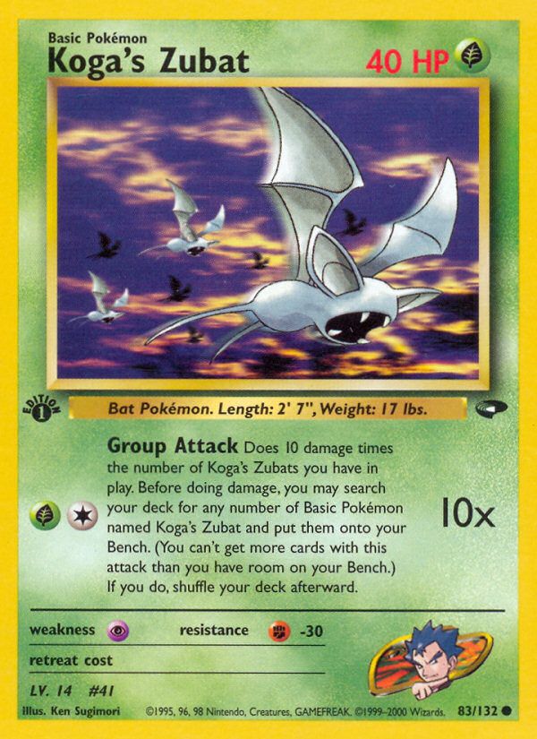 Koga's Zubat 1st Edition 