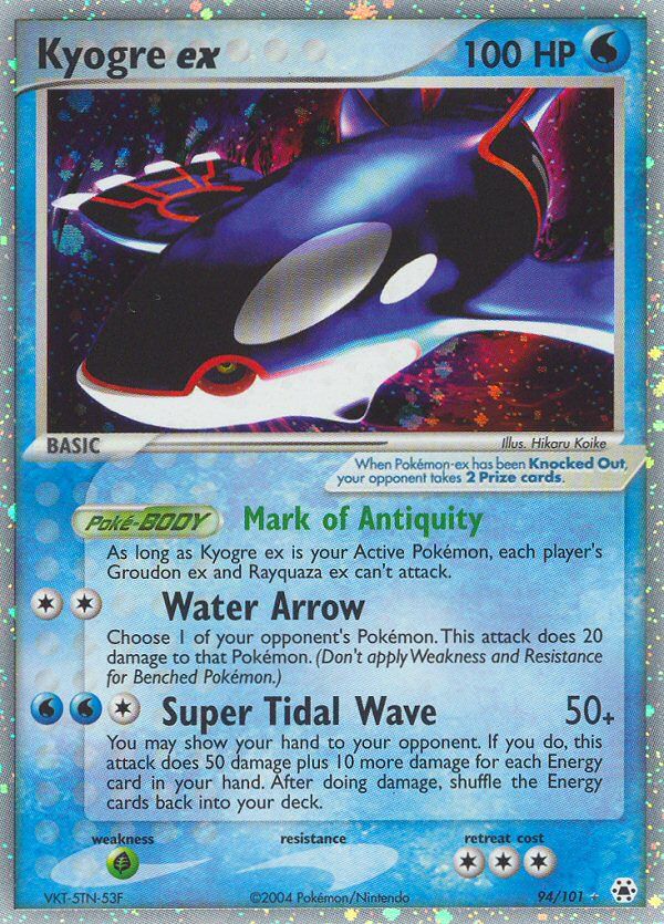 Kyogre EX Holo