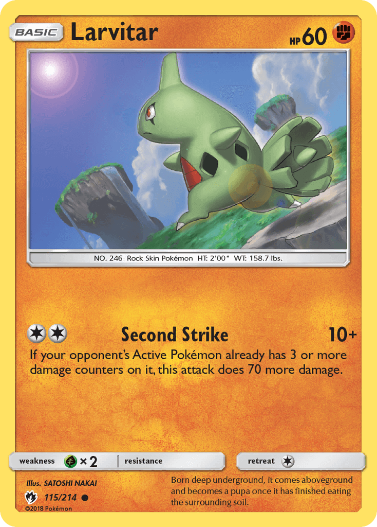 Larvitar Reverse Foil 