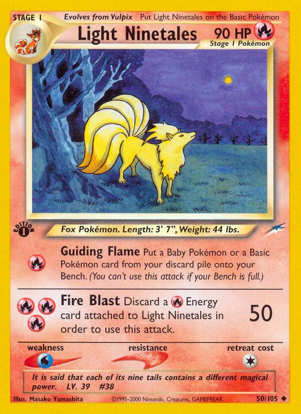 Light Ninetales 1st Edition 