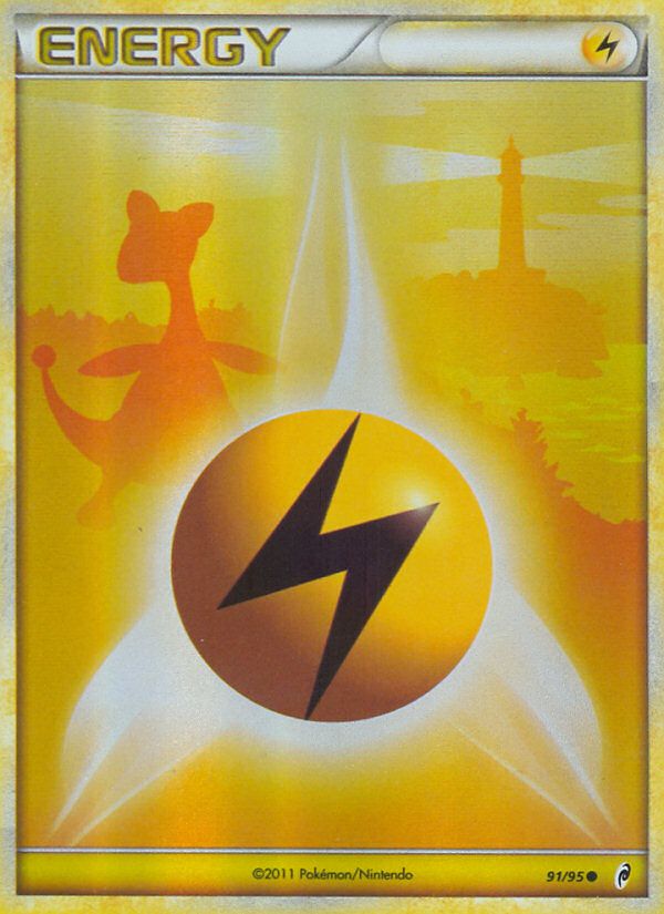 Lightning Energy Crosshatch-Play! Pokemon Holo