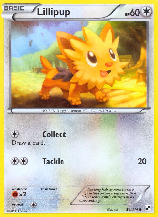 Lillipup Crosshatch-Holo-Pokemon League 