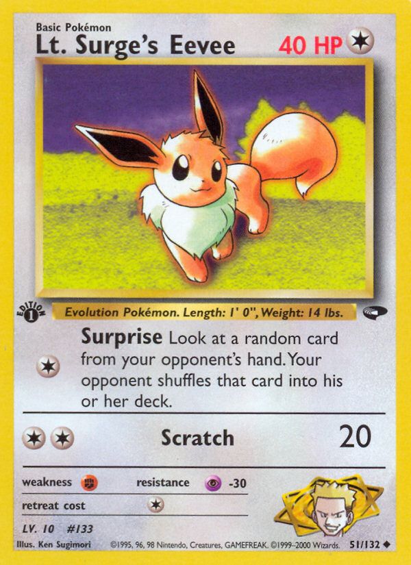 LT. Surge's Eevee 1st Edition 