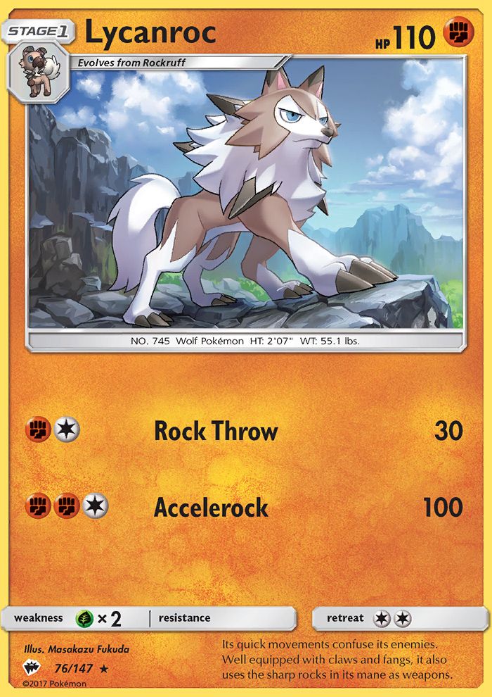 Lycanroc Cracked Ice Holo