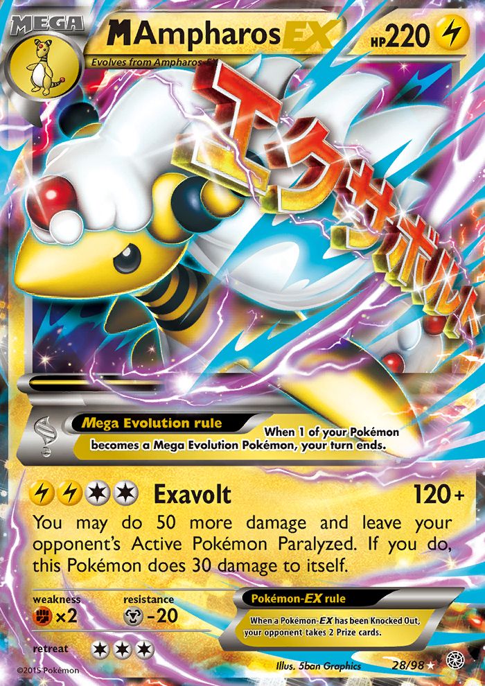 M Ampharos EX Holo