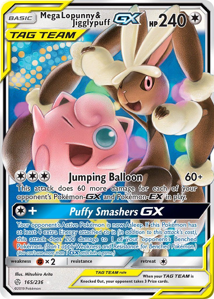 Mega Lopunny &amp; Jigglypuff GX 