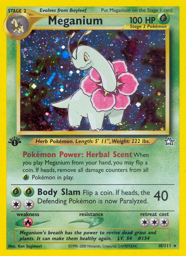 Meganium 1st Edition Holo