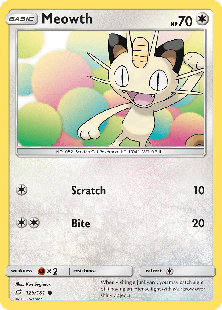 Meowth Reverse Foil 