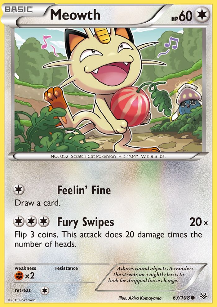 Meowth-Reverse Holo Reverse Holo 