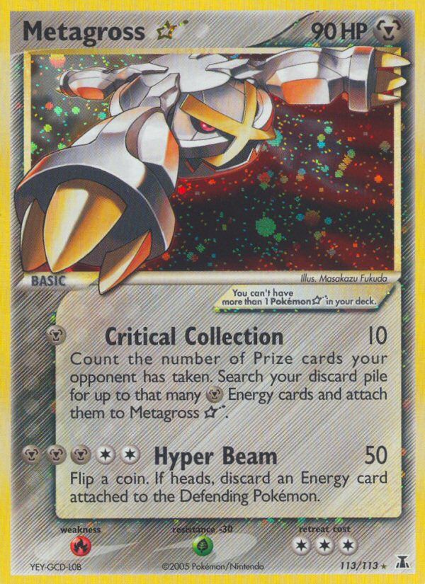 Metagross Gold Star Holo