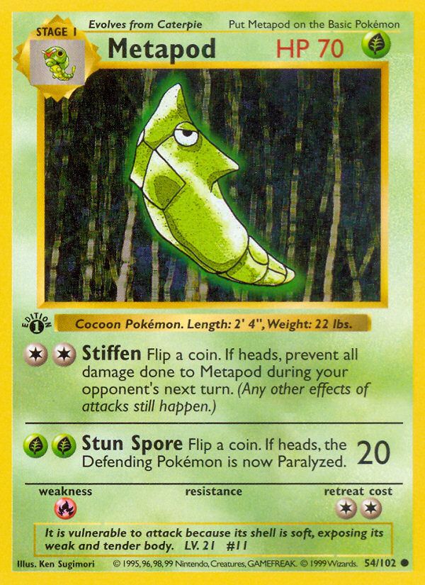 Metapod 1st Edition 