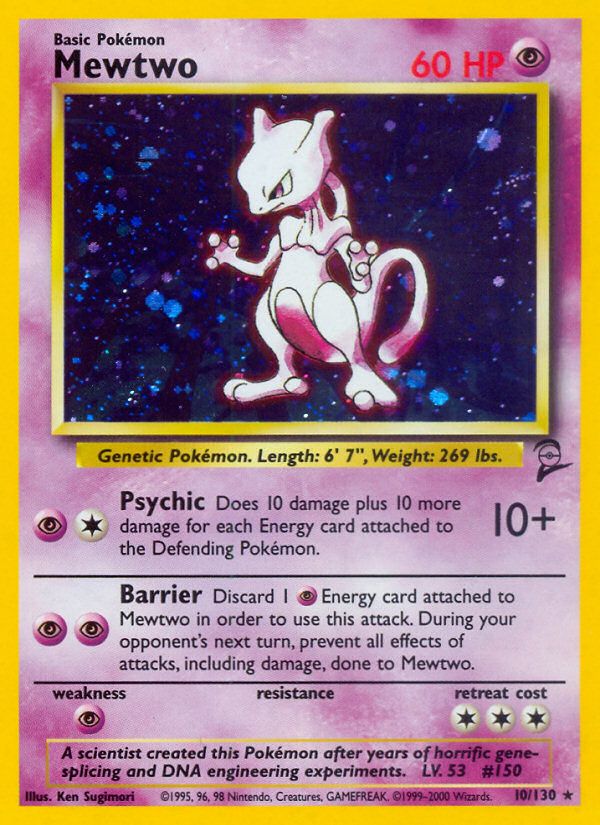 Mewtwo Inverted Back Error Holo