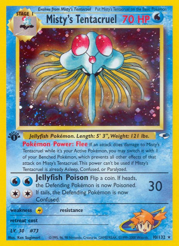 Misty's Tentacruel Holo-1st Edition 