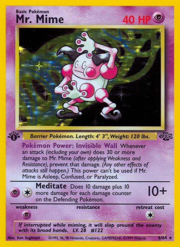 Mr. Mime 1st Edition Holo