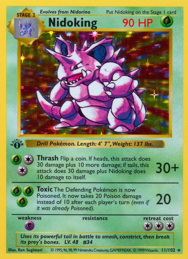 Nidoking 1st Edition Holo