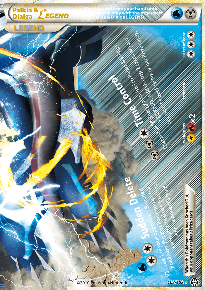 Palkia &amp; Dialga Legend Promo Jumbo Holo