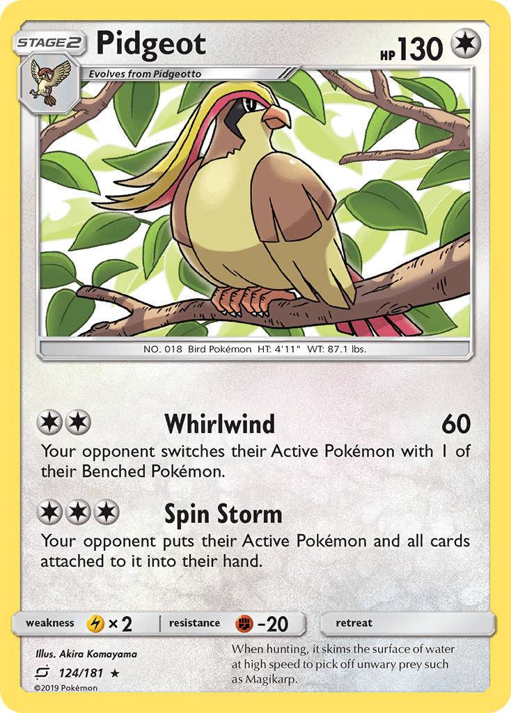 Pidgeot Reverse Foil 