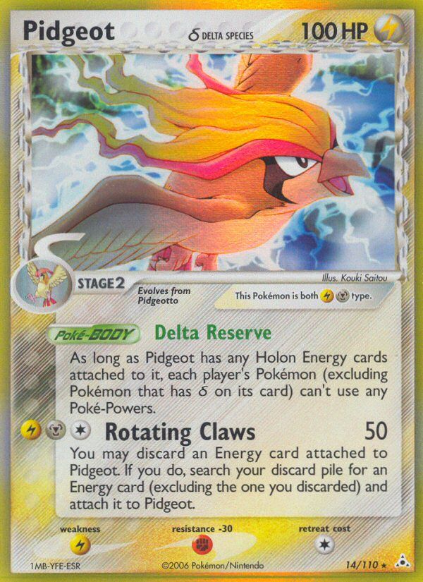 Pidgeot Reverse Foil 