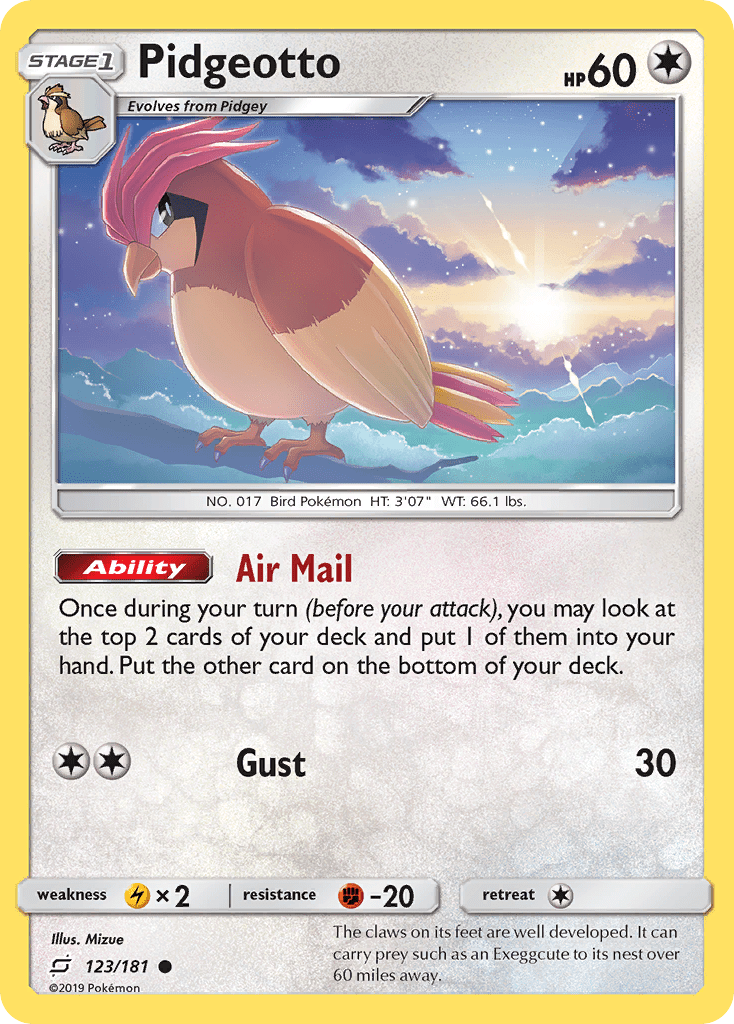 Pidgeotto Reverse Foil 