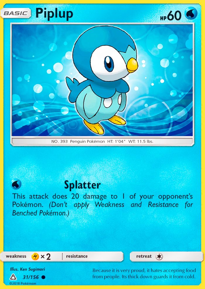 Piplup Reverse Foil 