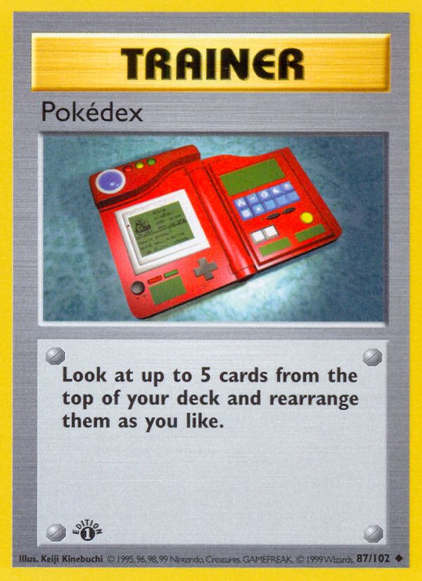 Pokedex Base Set 1999-2000 