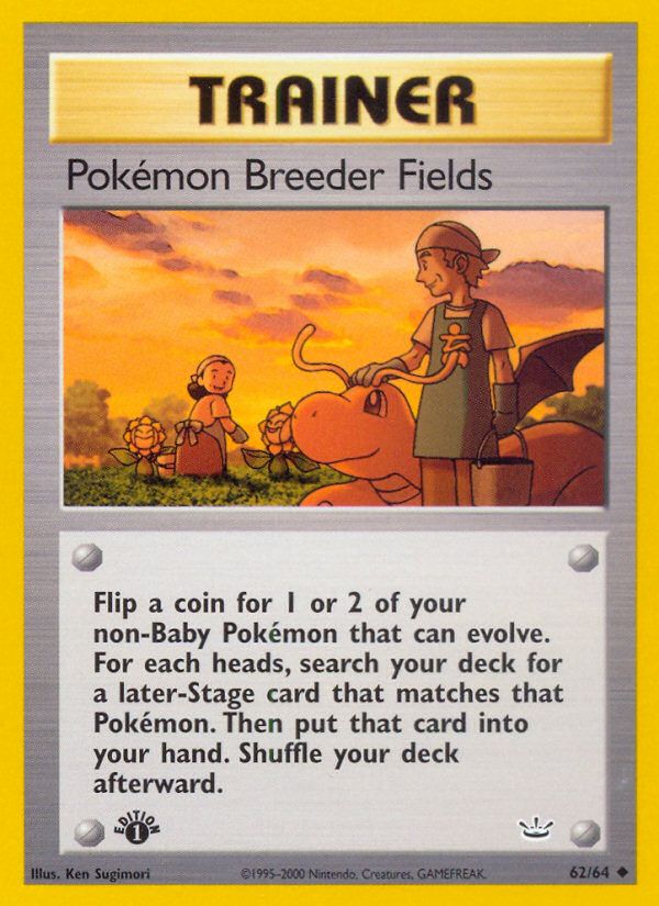 Pokemon Breeder Fields 1st Edition 