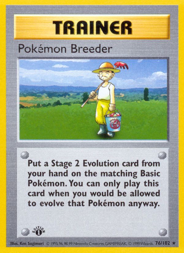 Pokemon Breeder Base Set 1999-2000 