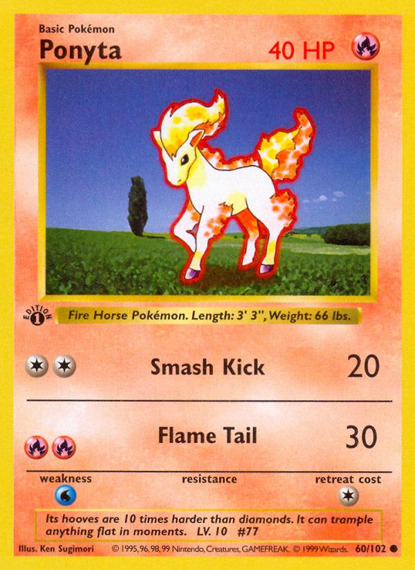 Ponyta Base Set 1999-2000 