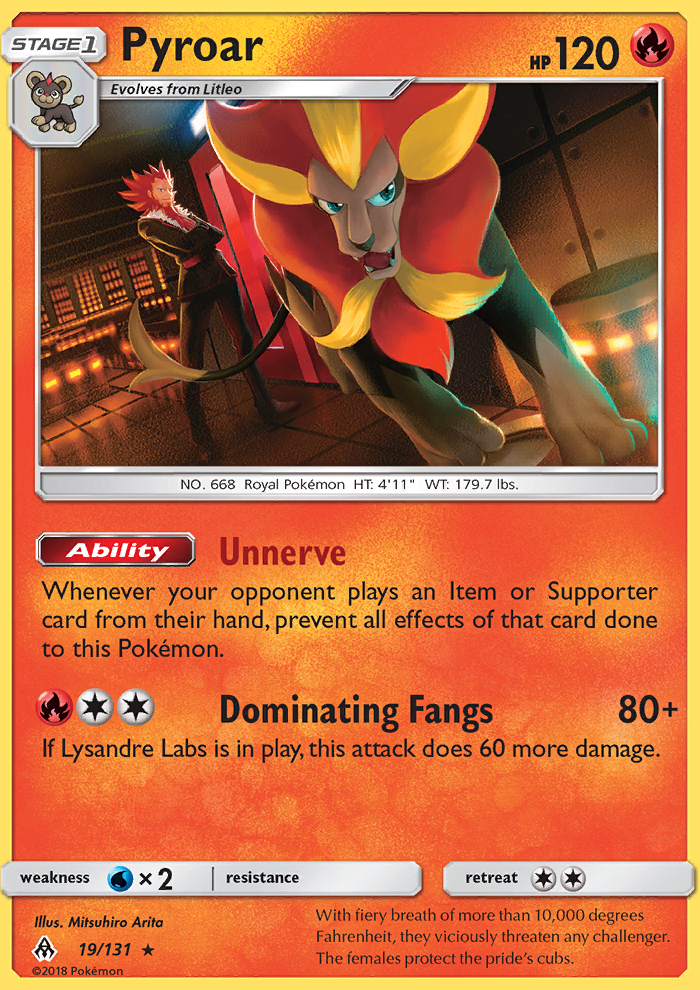 Pyroar Reverse Foil 