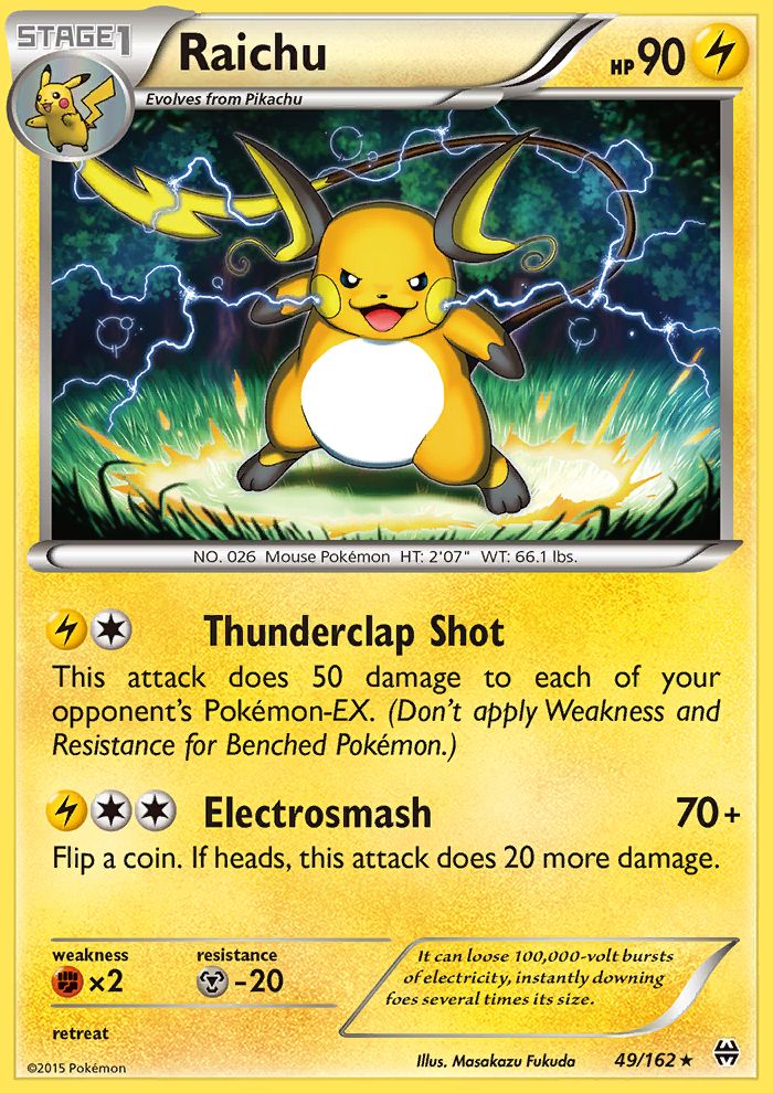 Raichu Reverse Foil 