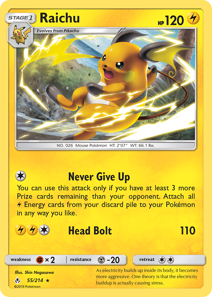 Raichu Reverse Foil 